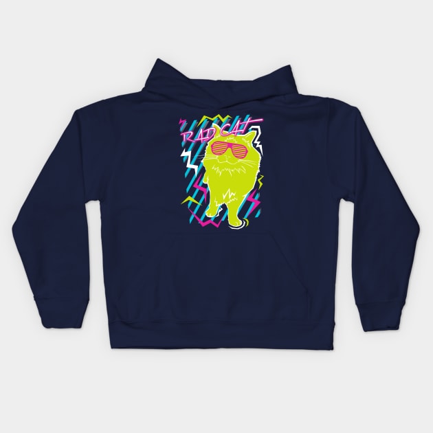 Rad Cat Kids Hoodie by mg88